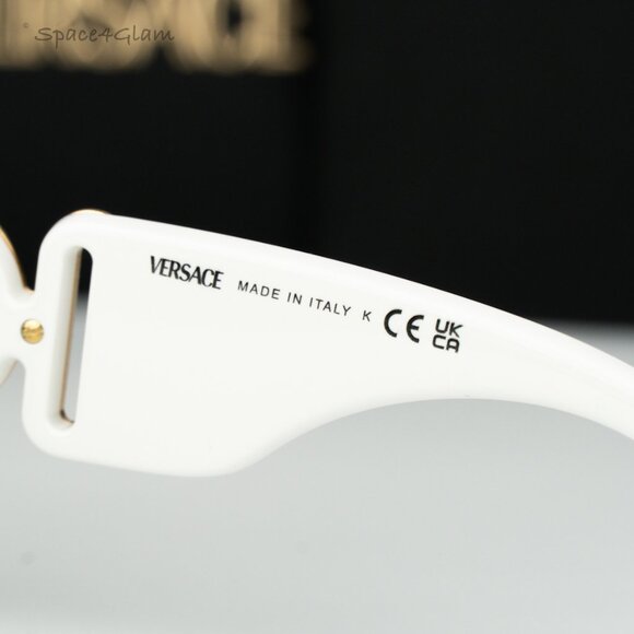 NEW Versace VE4479U 314/87 Medusa Biggie White Dark Grey Square Women Sungalsses main image 6